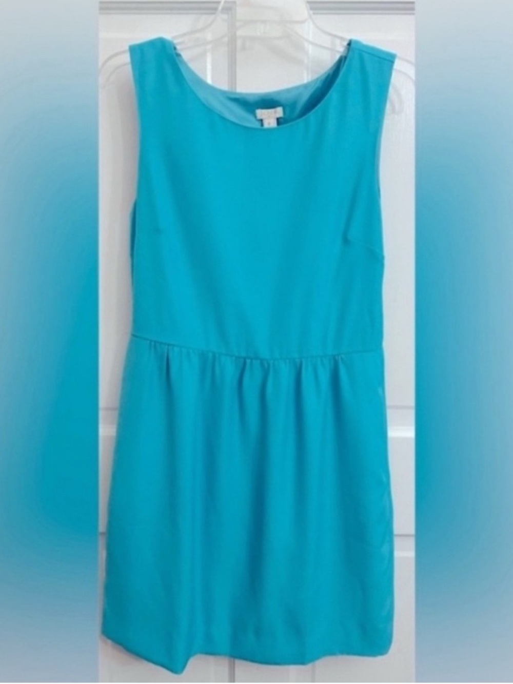 J. Crew Turquoise Blue Sleeveless
Sheath Dress